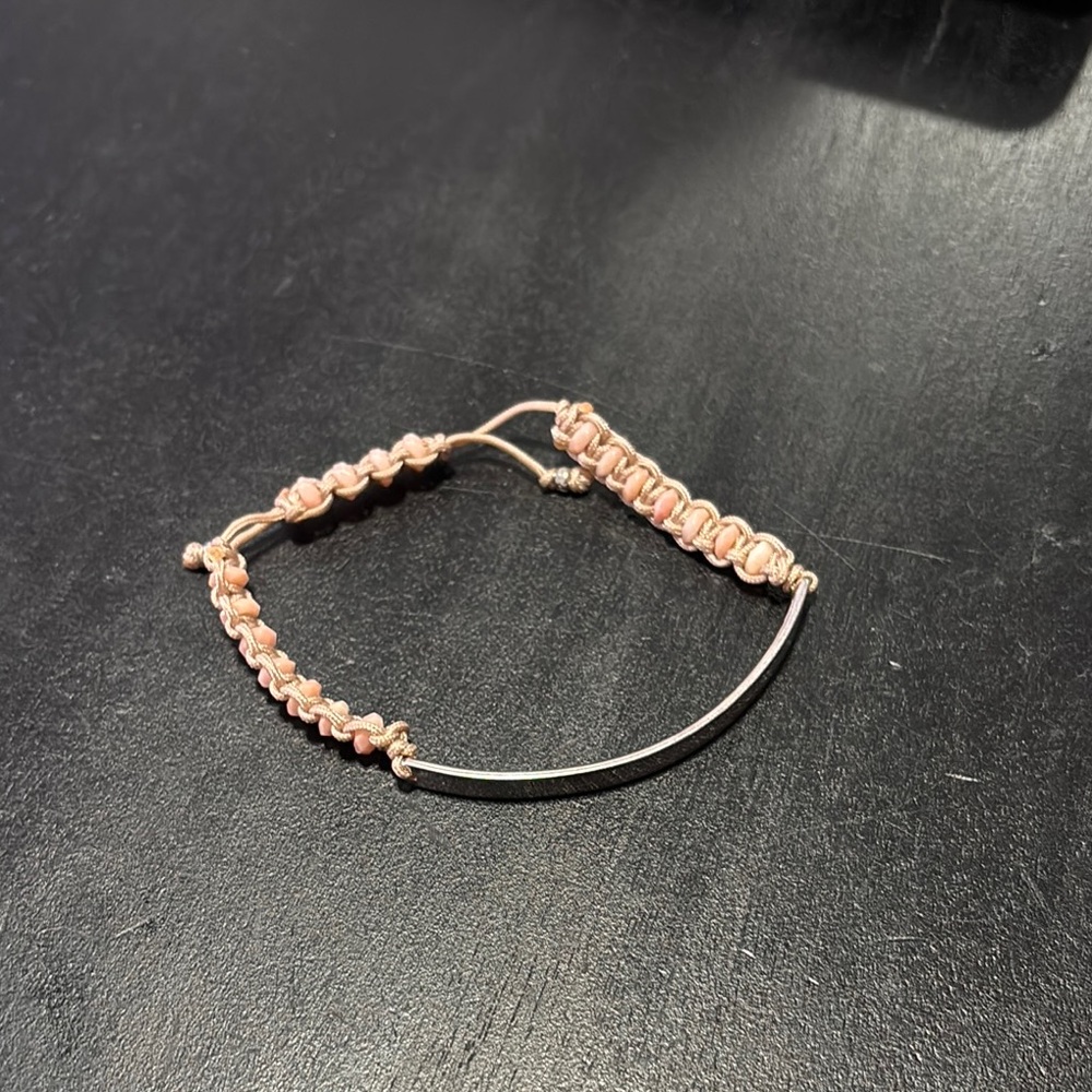 Thomas Sabo Pink and Sterling Silver Bracelet
